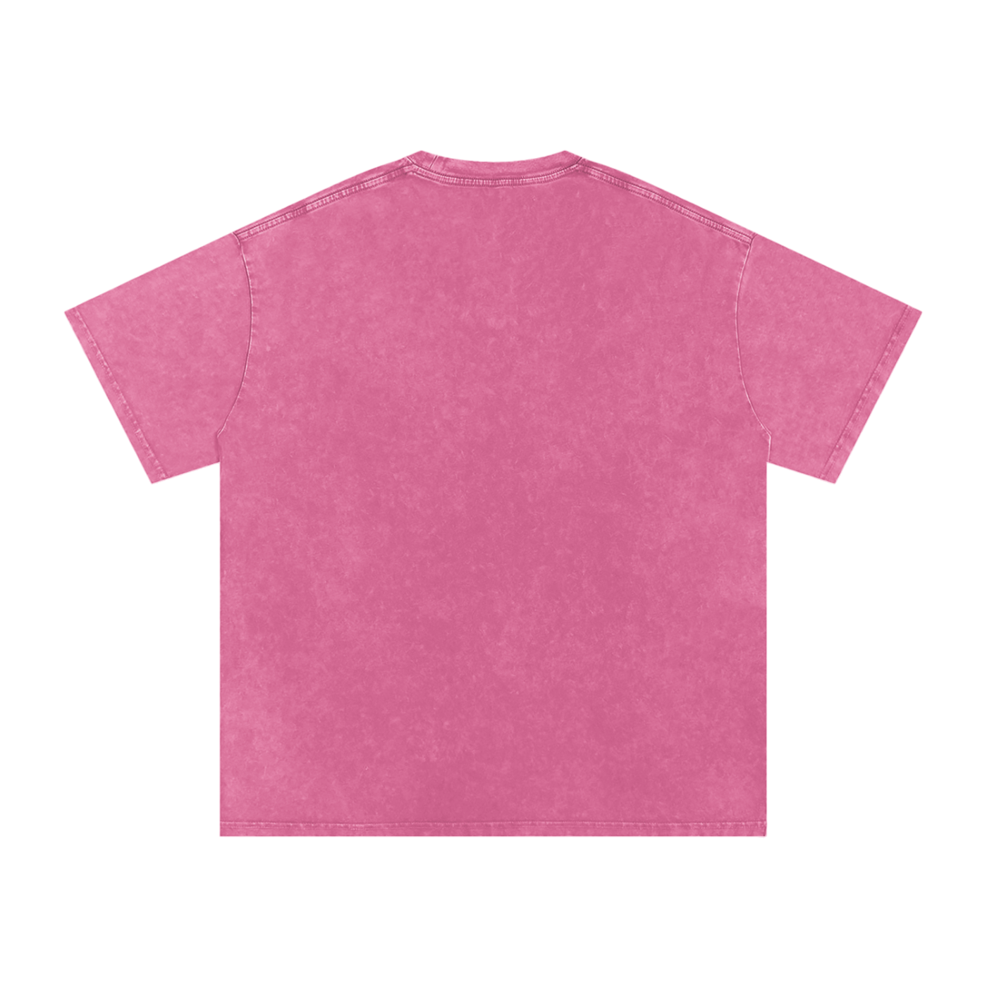 Snow Washed Oversized Cotton T-Shirt with Green Rich Uncle Graphic
