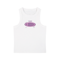 Snow Washed Tank Top with Pink Femme Queen Graphic