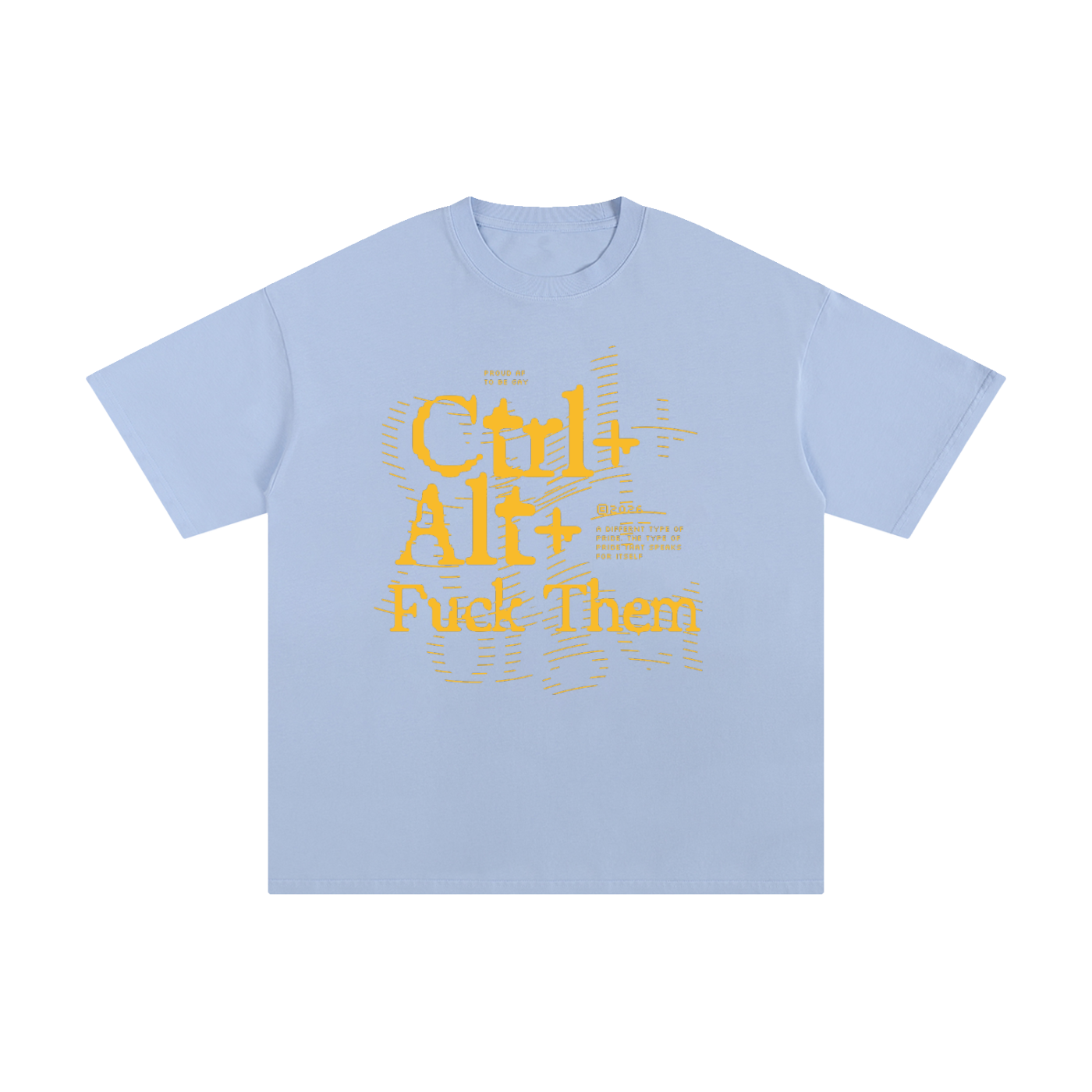 Unisex Pure Cotton T-Shirt with Ctrl Alt Graphic