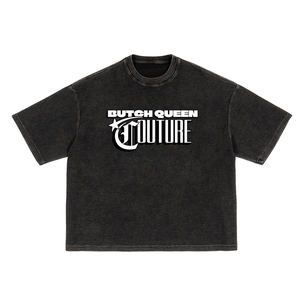 Textured Waffle Washed Boxy T-Shirt
