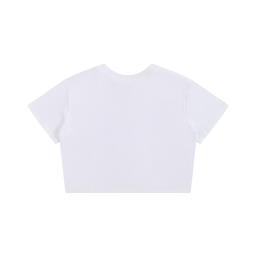 Baby Tee Seamless T-Shirt with Green Femme Queen Graphic