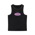 Snow Washed Tank Top with Pink Femme Queen Graphic
