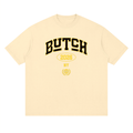 Streetwear Loose Drop Shoulder T-Shirt with Butch 2026 Graphic