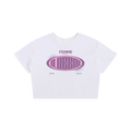 Baby Tee Seamless T-Shirt with Pink Femme Queen Graphic