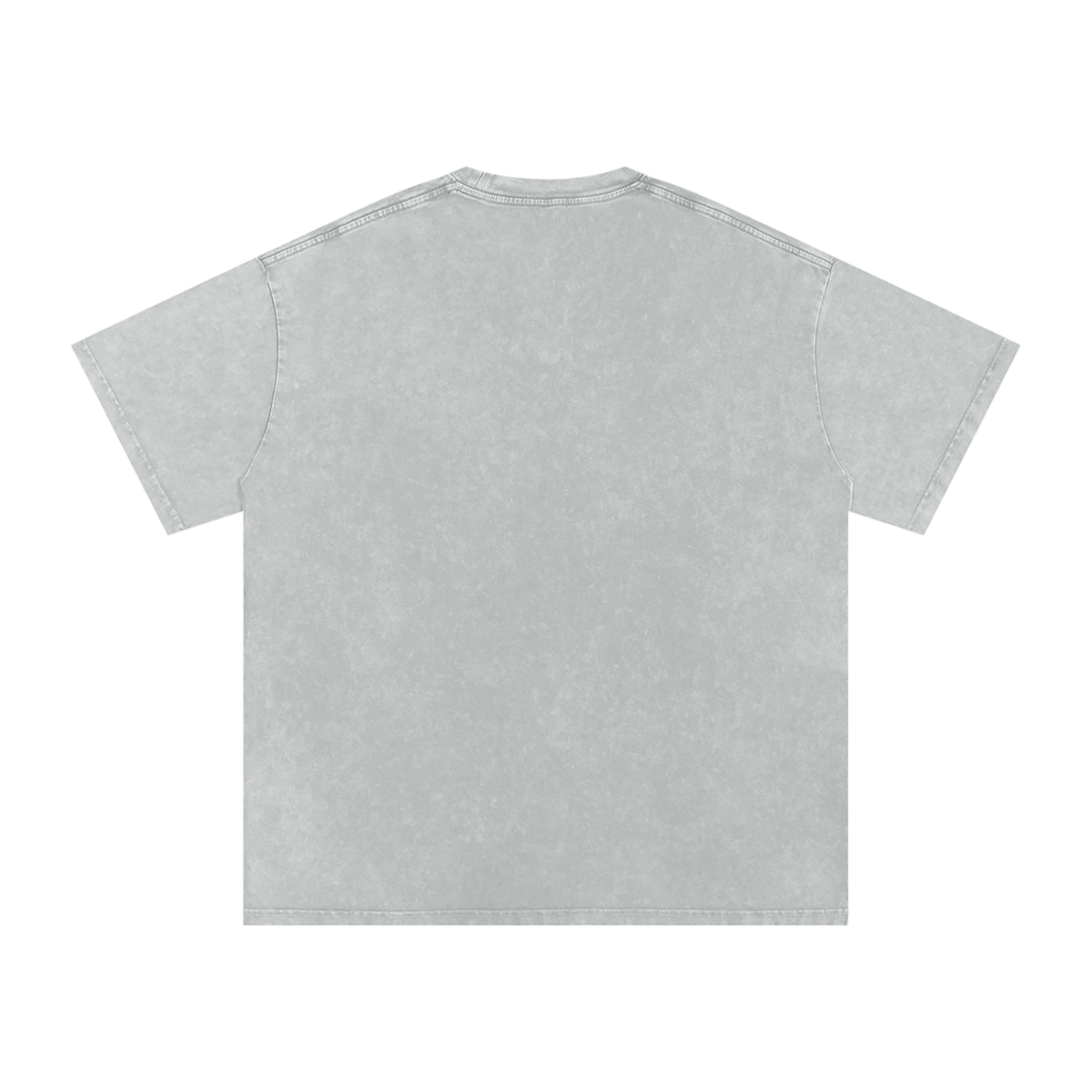 Snow Washed Oversized Cotton T-Shirt with BQ Couture Graphic