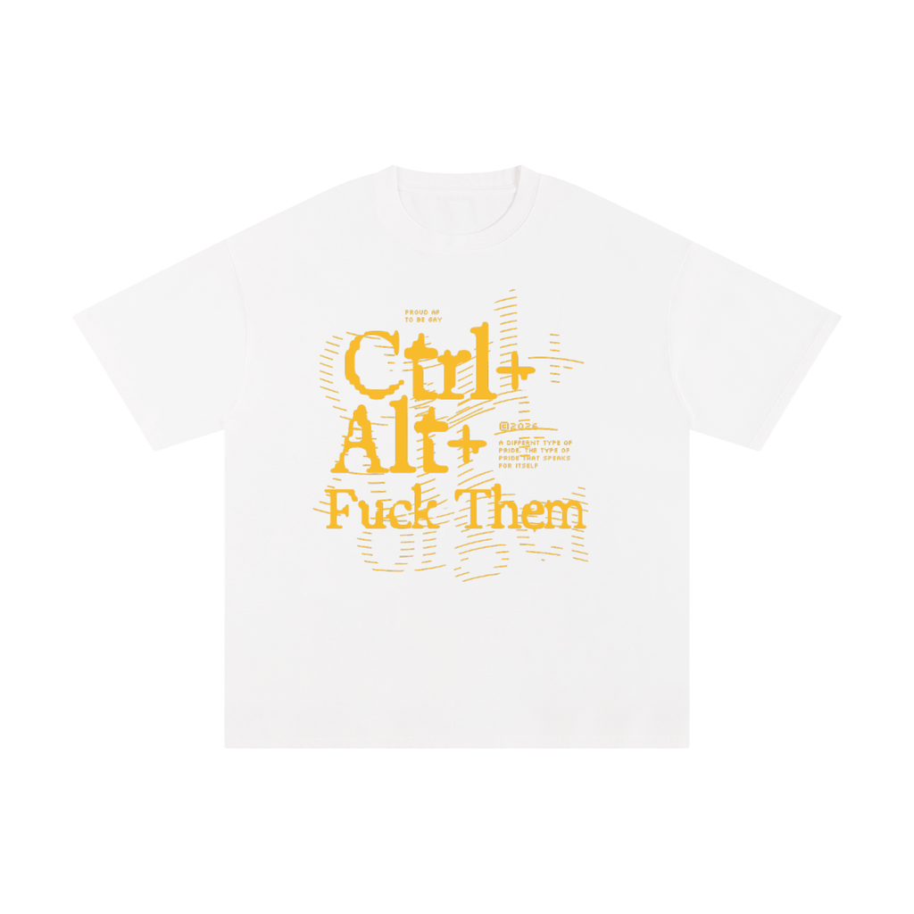 Unisex Pure Cotton T-Shirt with Ctrl Alt Graphic