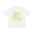 Unisex Pure Cotton T-Shirt with Ctrl Alt Graphic