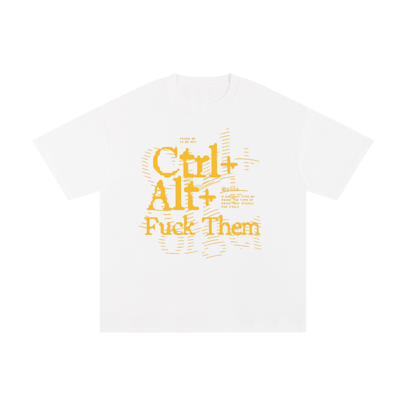 Unisex Pure Cotton T-Shirt with Ctrl Alt Graphic
