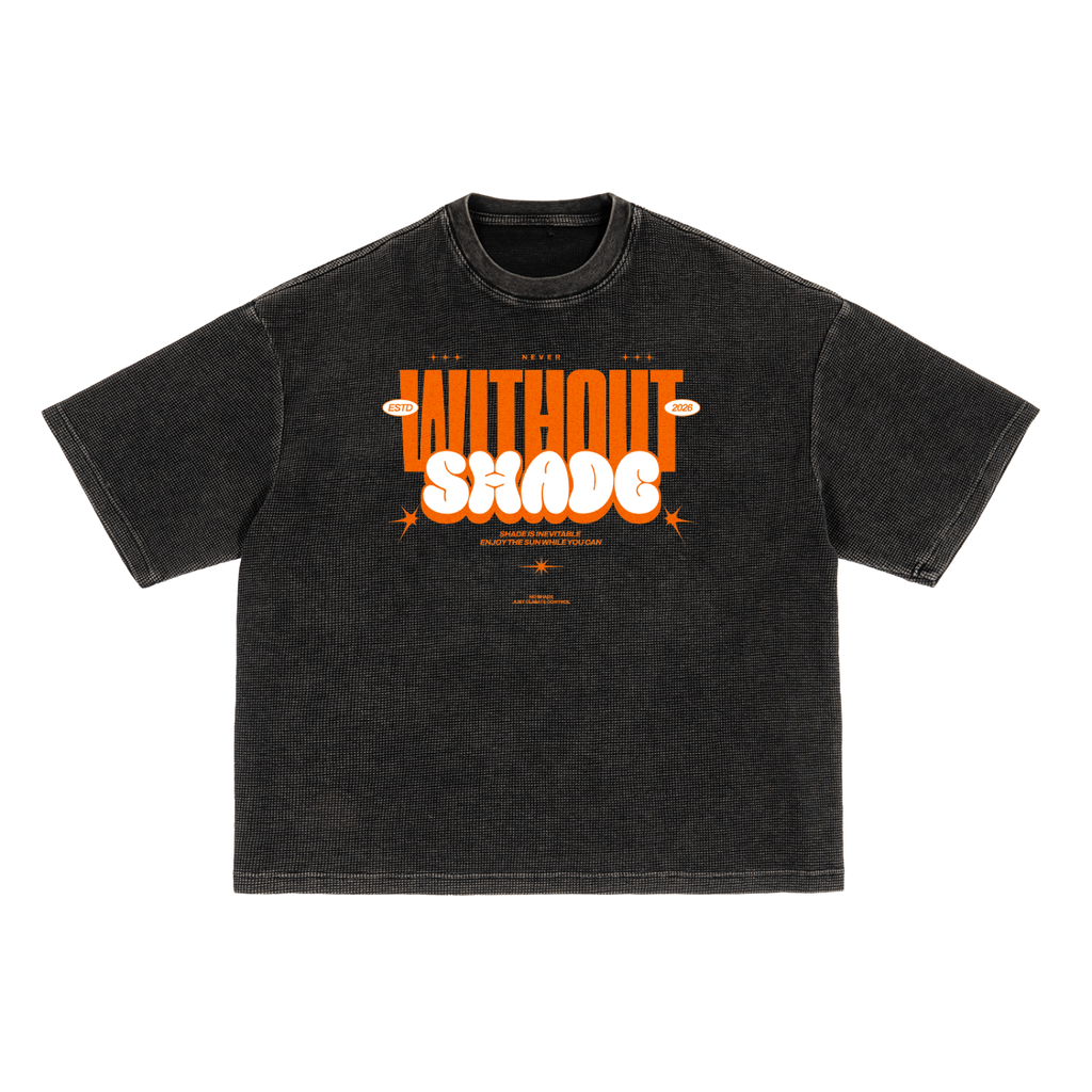 Textured Waffle Washed Boxy T-Shirt