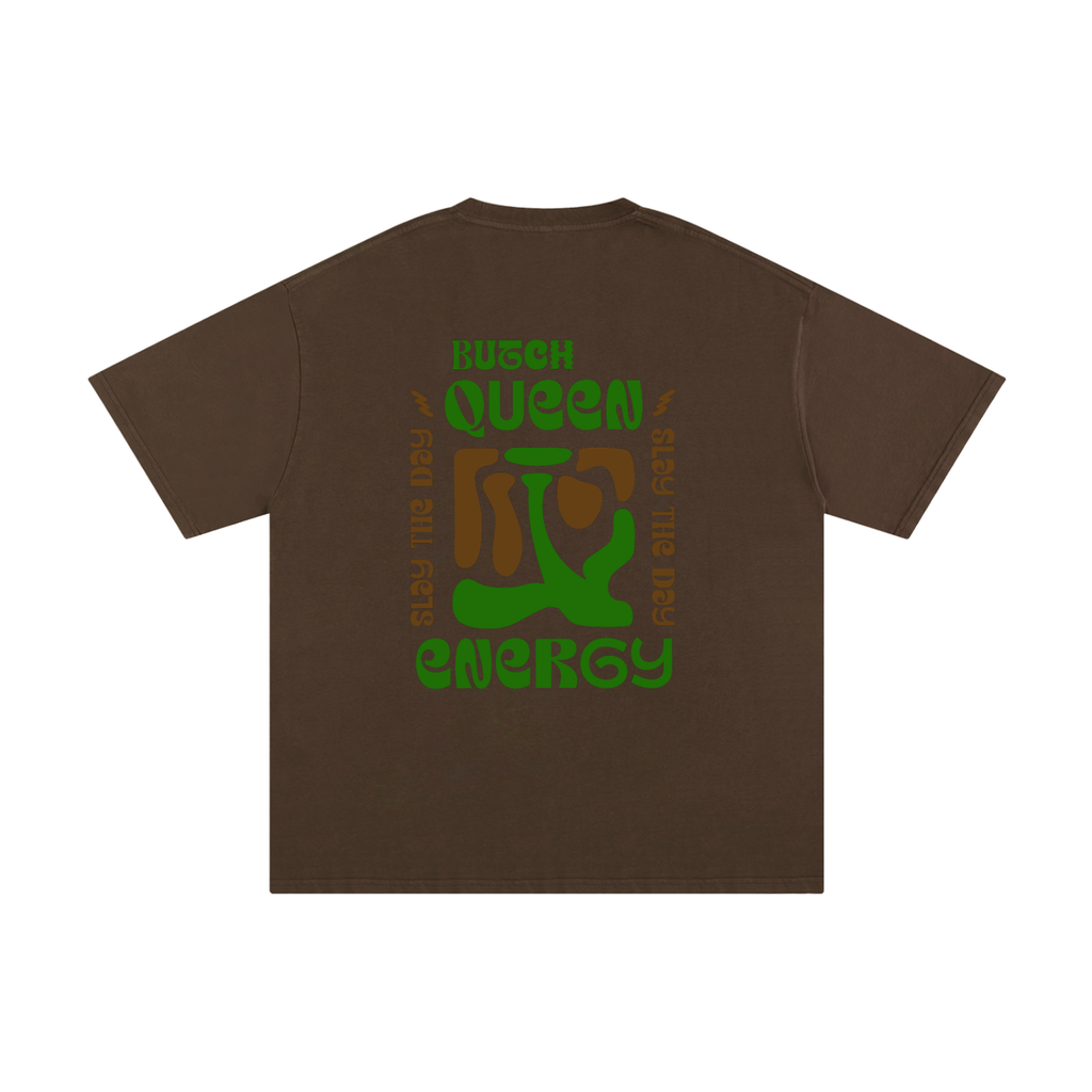 Unisex Pure Cotton T-Shirt with Green BQ Energy Graphic