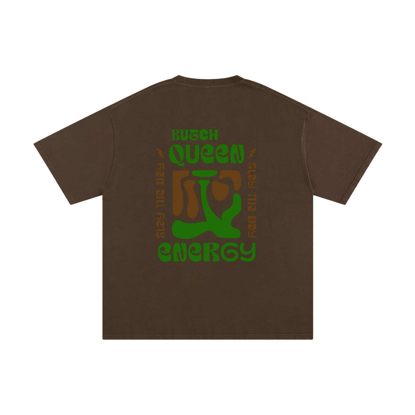 Unisex Pure Cotton T-Shirt with Green BQ Energy Graphic