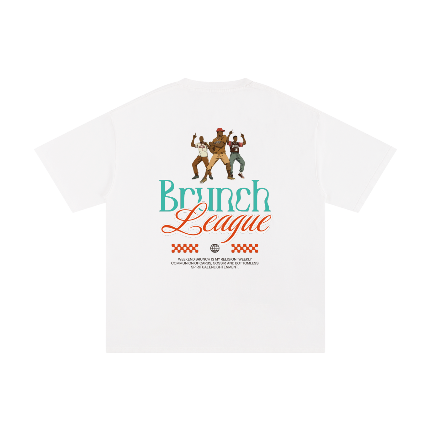 Unisex Pure Cotton T-Shirt with Brunch League Graphic