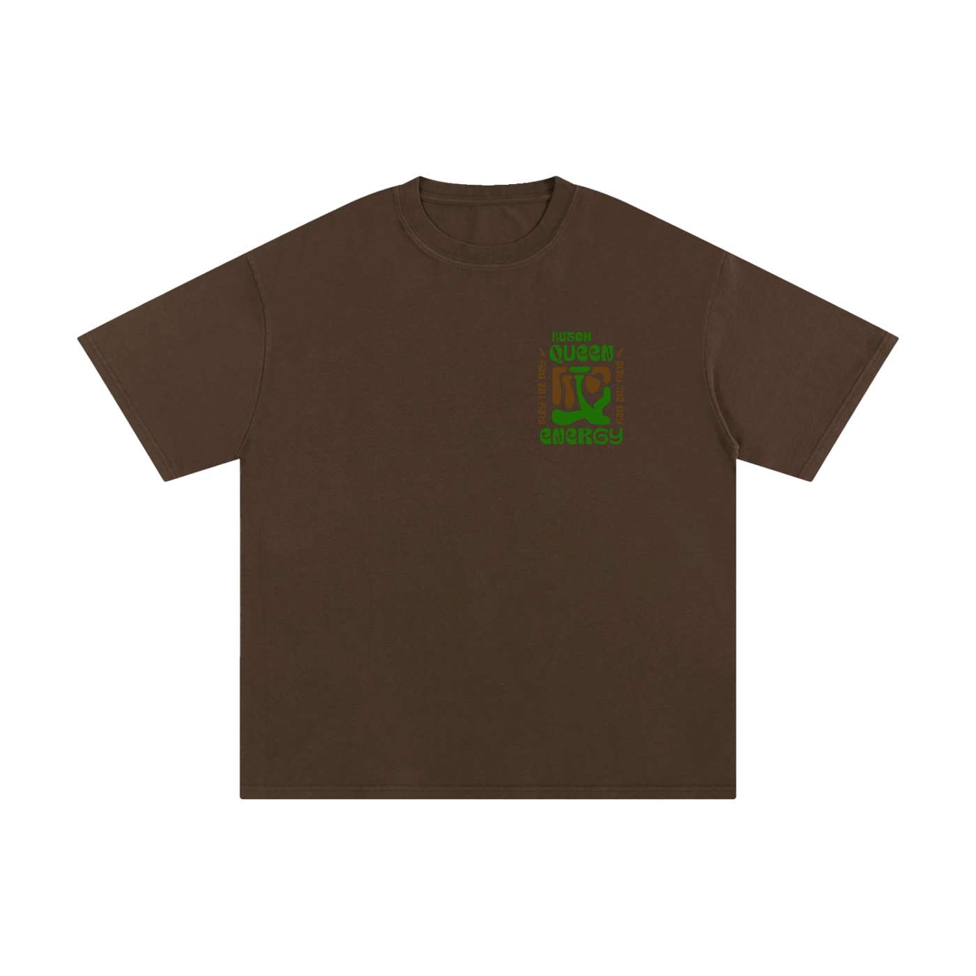 Unisex Pure Cotton T-Shirt with Green BQ Energy Graphic