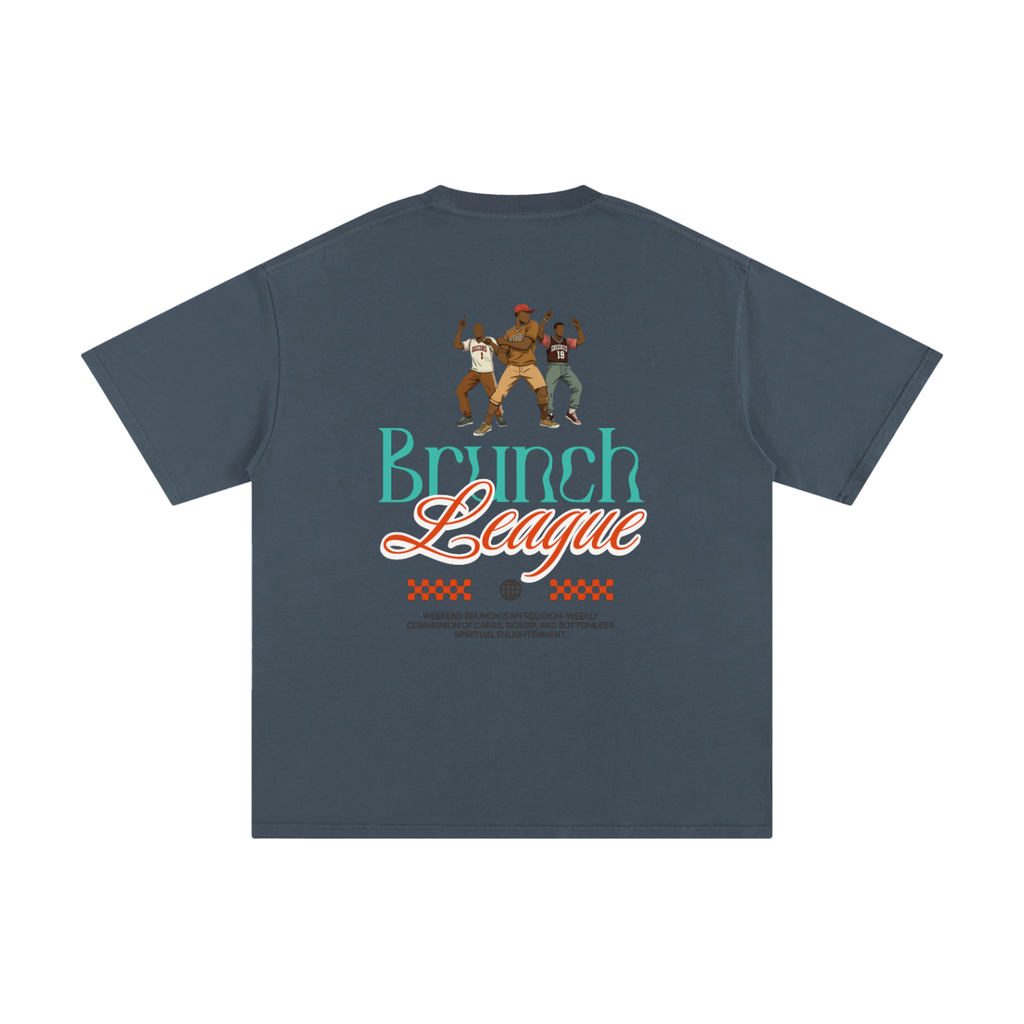 Unisex Pure Cotton T-Shirt with Brunch League Graphic