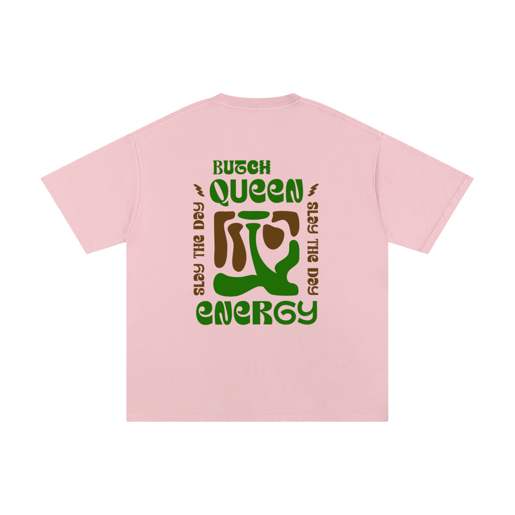 Unisex Pure Cotton T-Shirt with Green BQ Energy Graphic