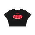 Baby Tee Seamless T-Shirt with Red Femme Queen Graphic