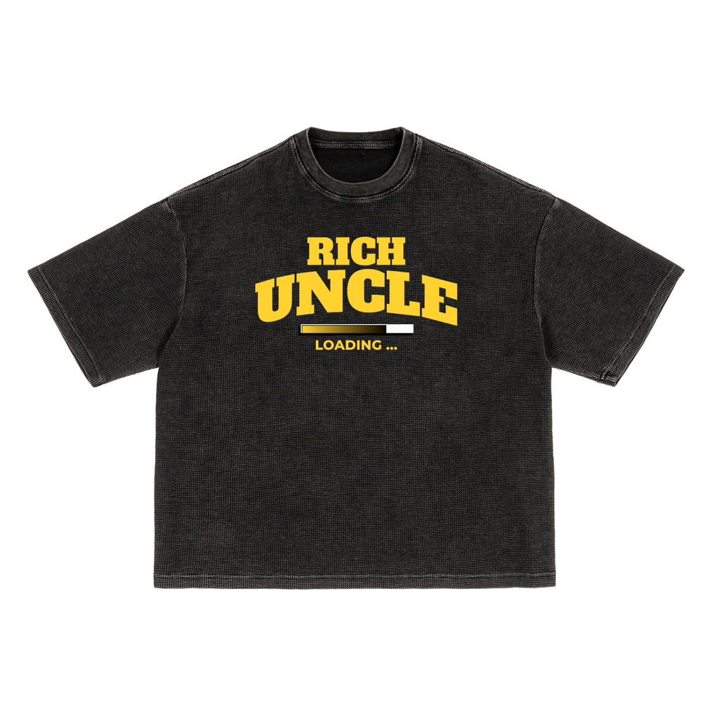 Textured Waffle Washed Boxy T-Shirt