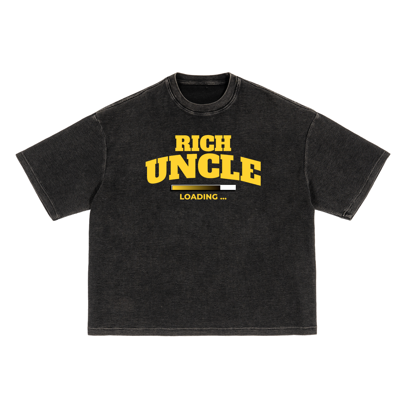 Textured Waffle Washed Boxy T-Shirt