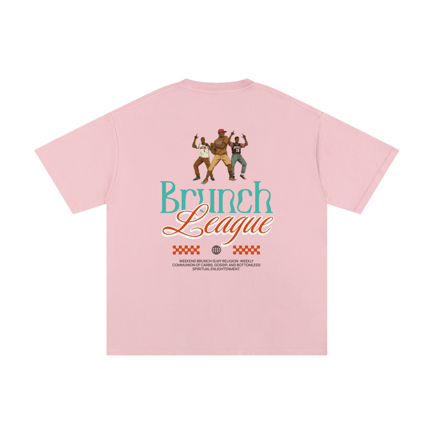 Unisex Pure Cotton T-Shirt with Brunch League Graphic