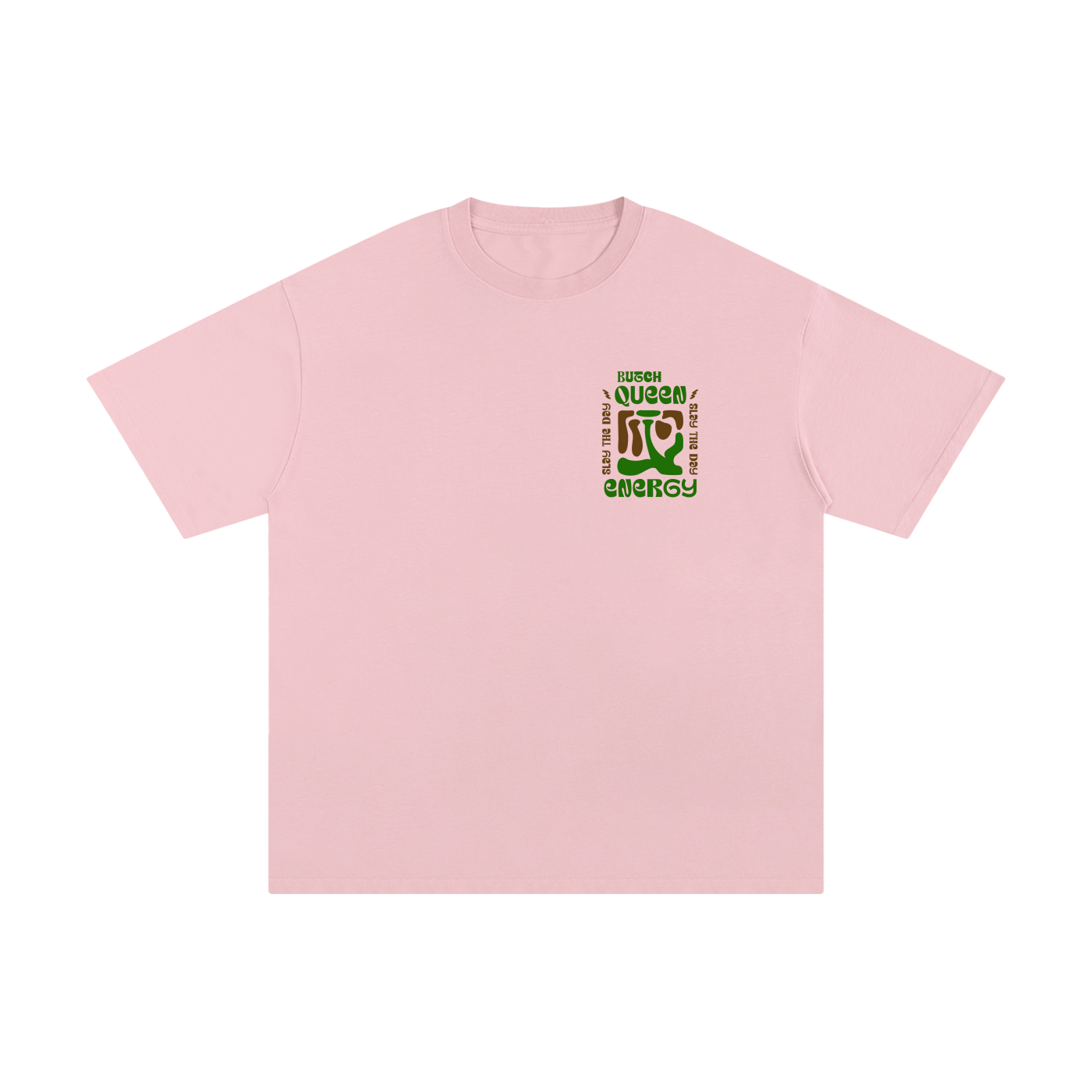 Unisex Pure Cotton T-Shirt with Green BQ Energy Graphic