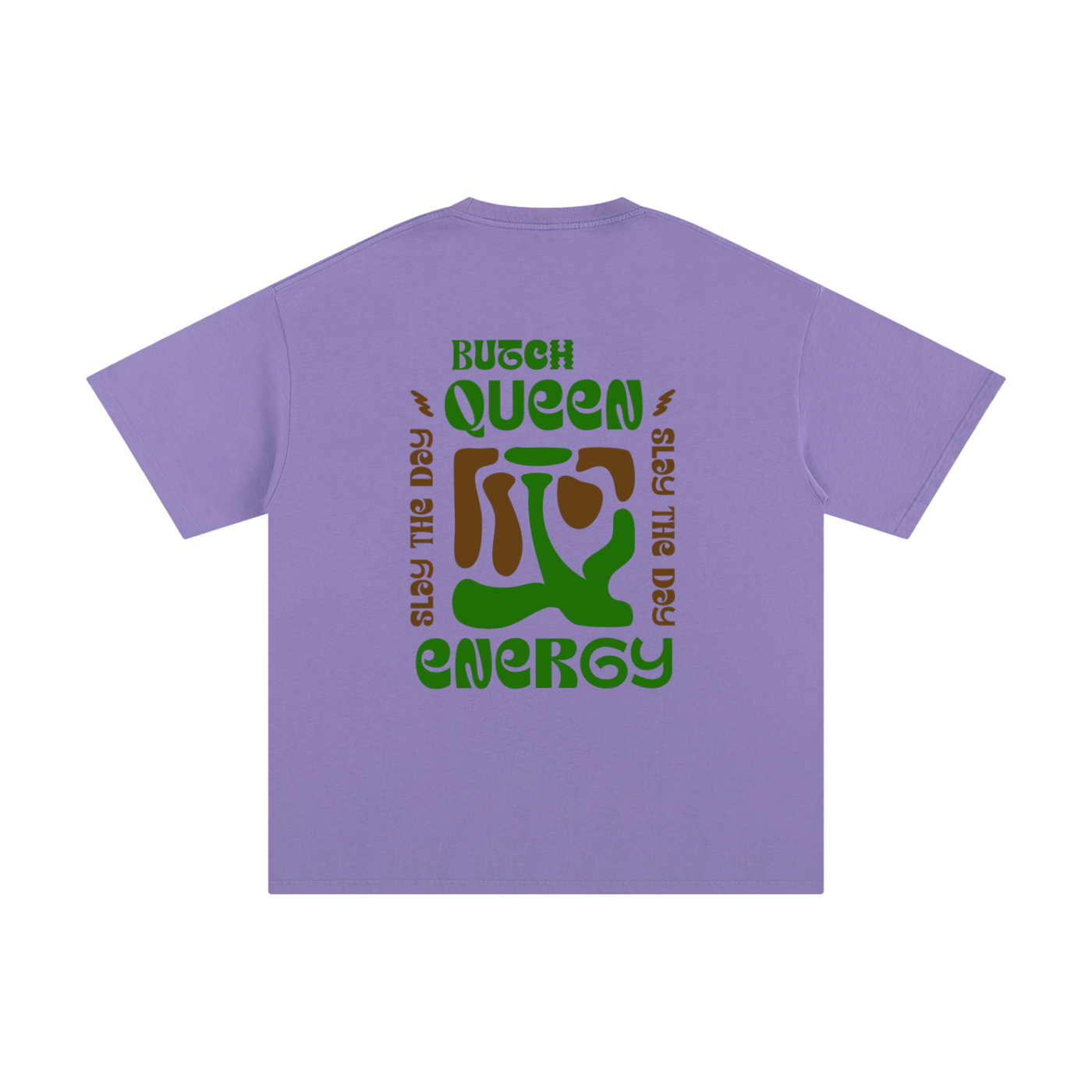 Unisex Pure Cotton T-Shirt with Green BQ Energy Graphic