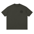 Streetwear Loose Drop Shoulder T-Shirt with Masc Sphere Graphic