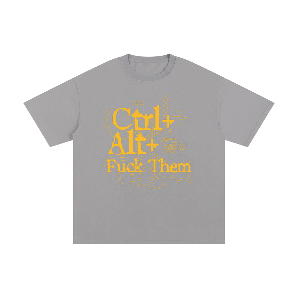 Unisex Pure Cotton T-Shirt with Ctrl Alt Graphic