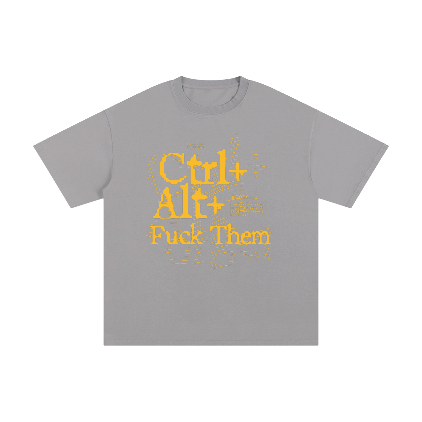 Unisex Pure Cotton T-Shirt with Ctrl Alt Graphic