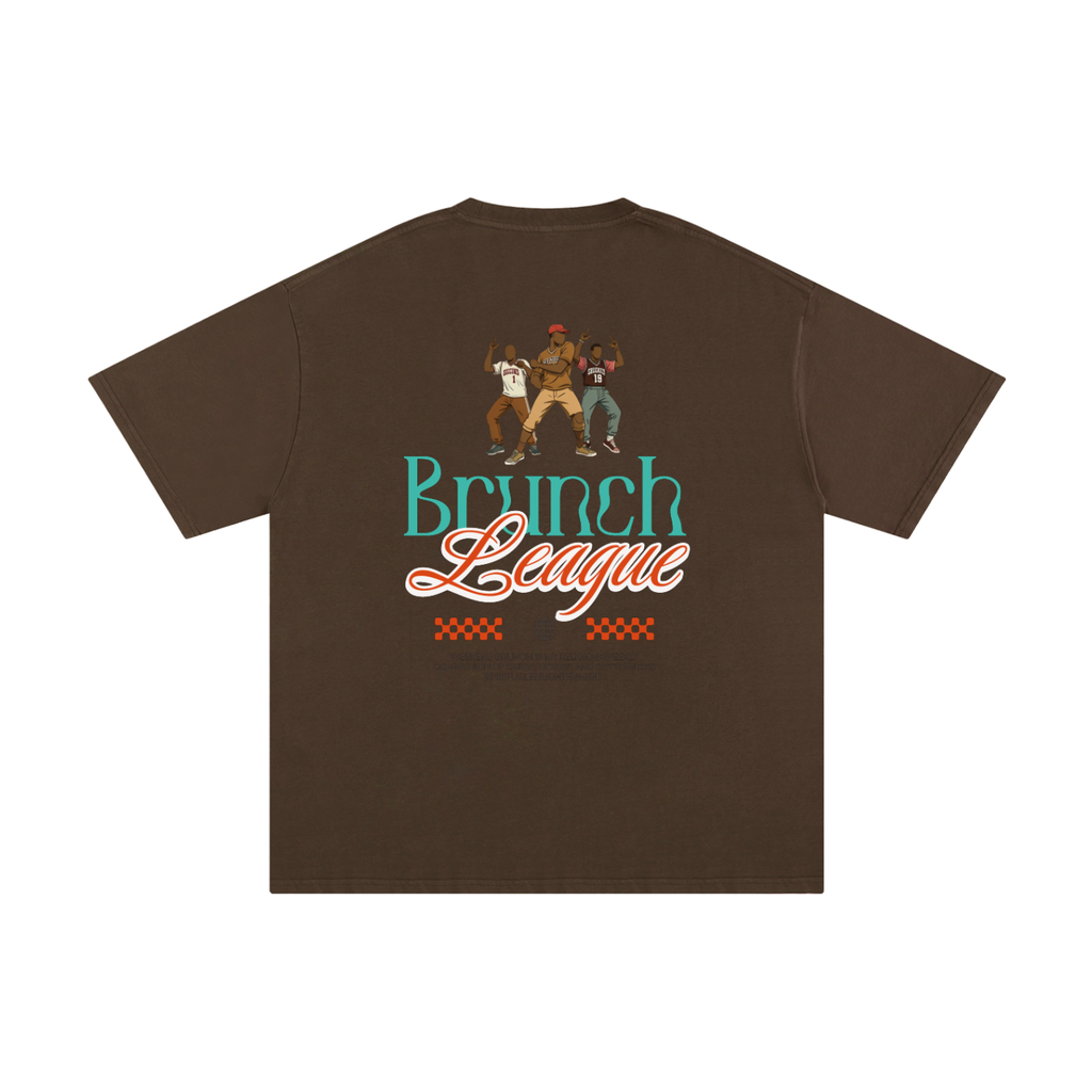 Unisex Pure Cotton T-Shirt with Brunch League Graphic