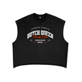 French Terry Boxy Tank Top with BQ Varsity Graphic