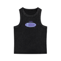 Snow Washed Tank Top with Purple Femme Queen Graphic