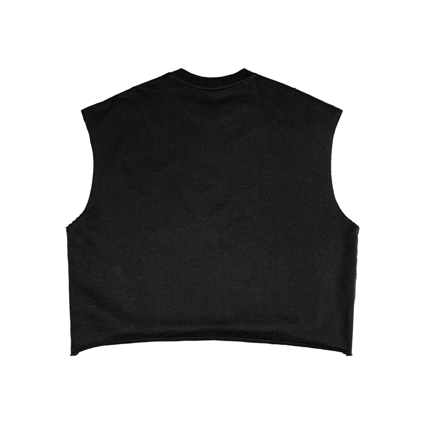 French Terry Boxy Tank Top with Pink Rich Uncle Graphic