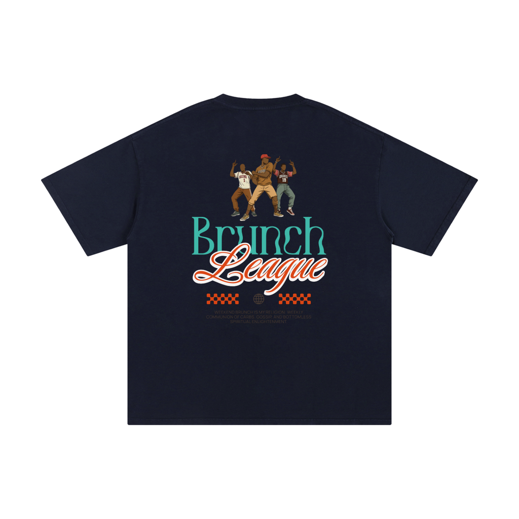 Unisex Pure Cotton T-Shirt with Brunch League Graphic