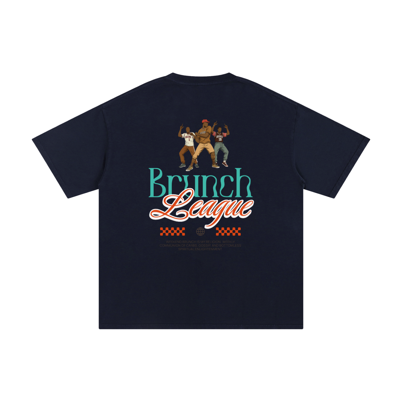 Unisex Pure Cotton T-Shirt with Brunch League Graphic