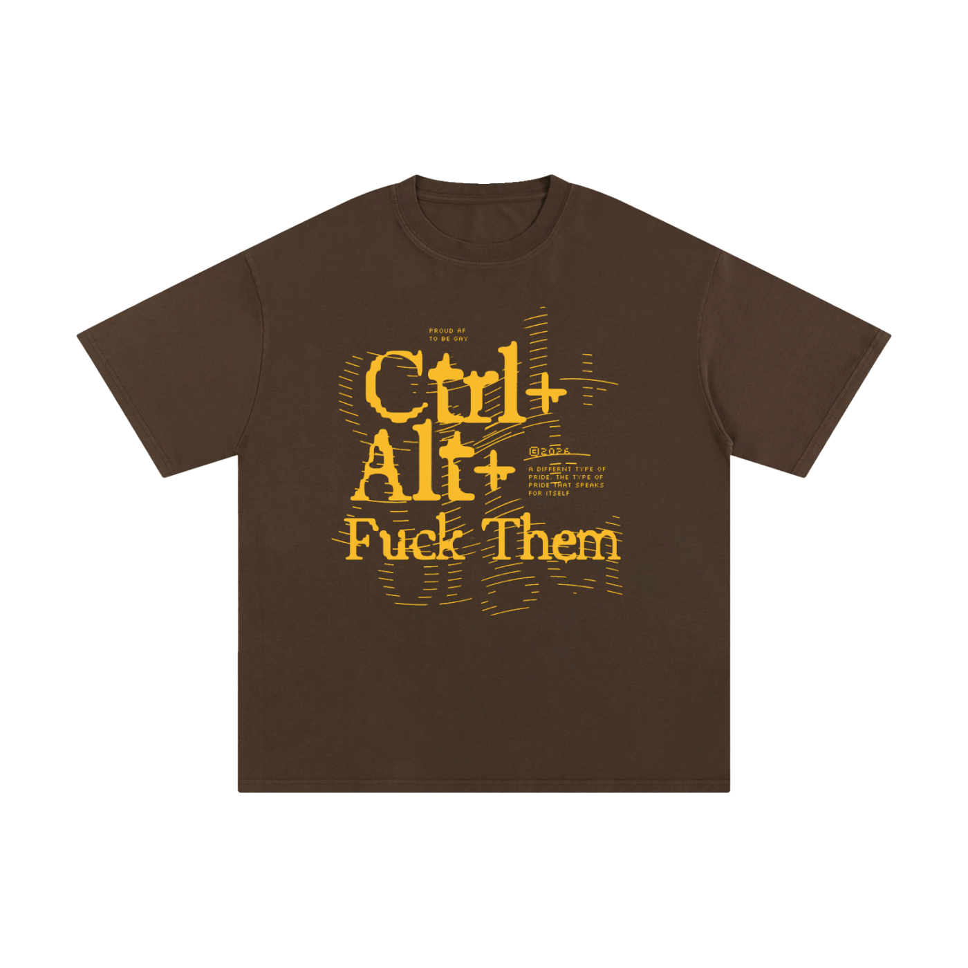Unisex Pure Cotton T-Shirt with Ctrl Alt Graphic