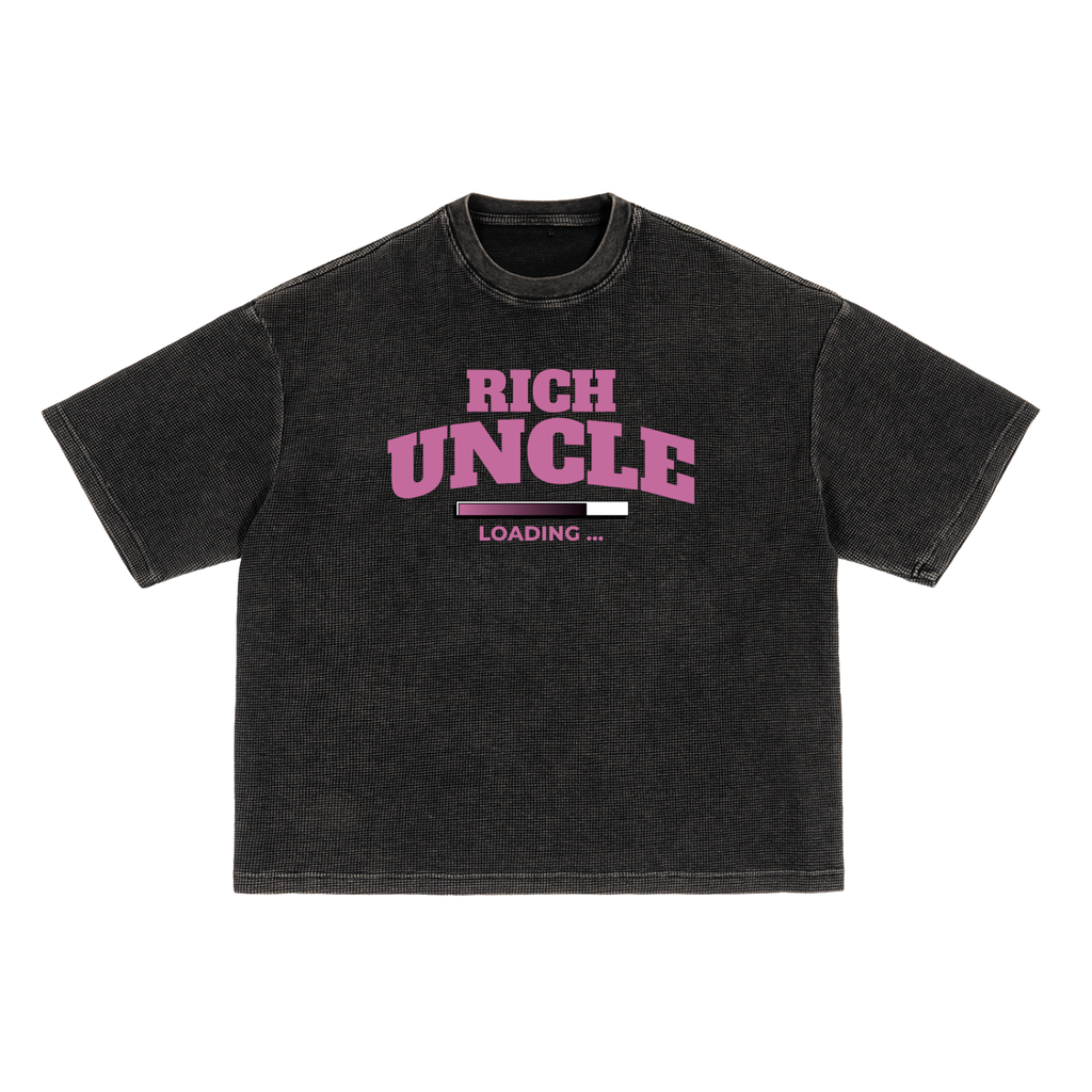 Textured Waffle Washed Boxy T-Shirt