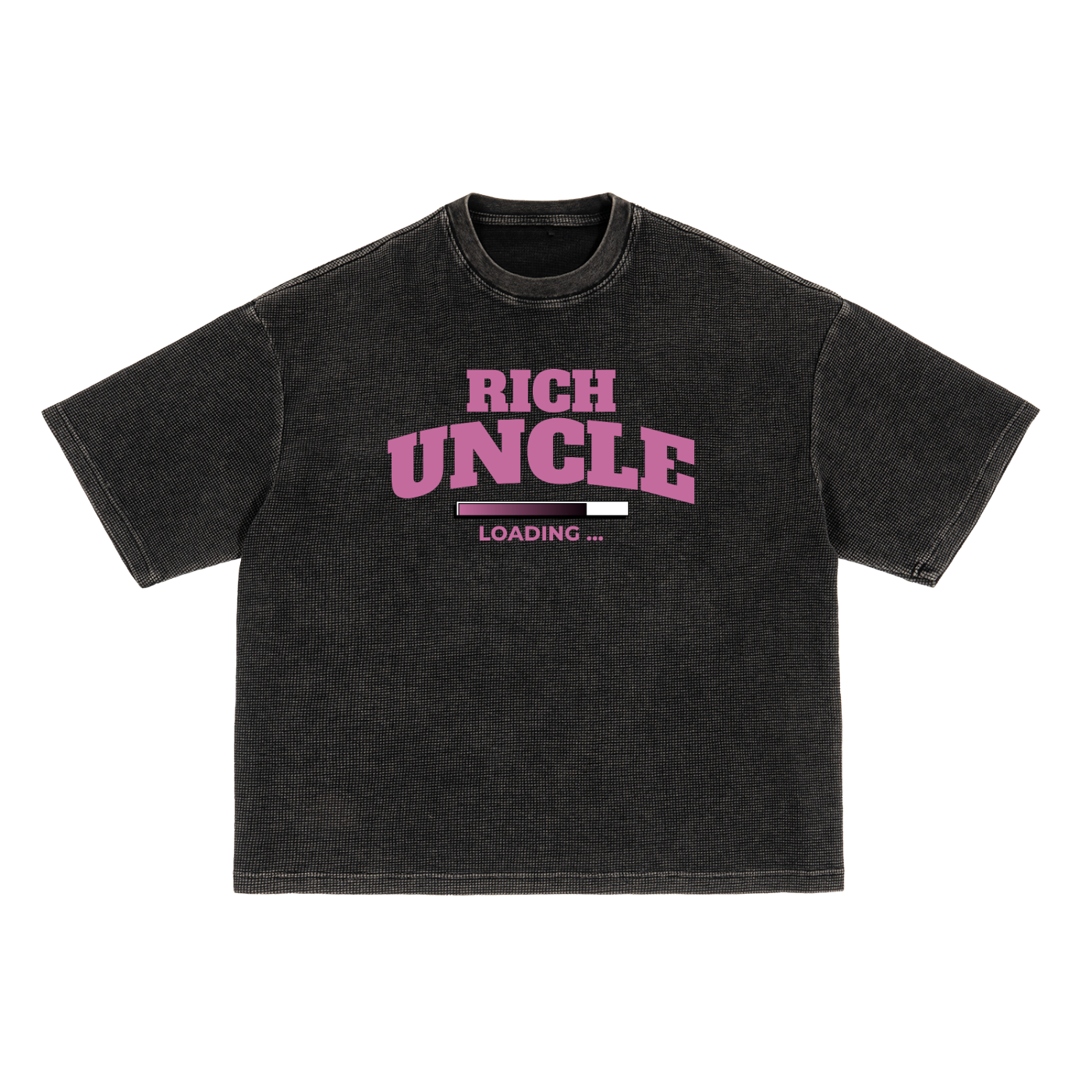 Textured Waffle Washed Boxy T-Shirt
