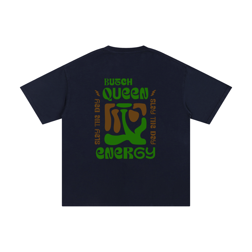 Unisex Pure Cotton T-Shirt with Green BQ Energy Graphic