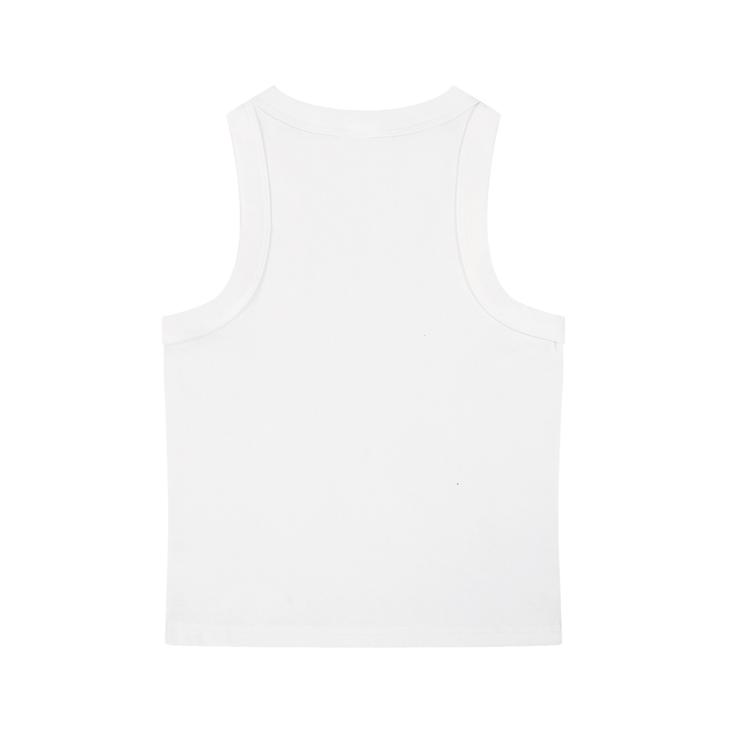 Snow Washed Tank Top with Pink Femme Queen Graphic
