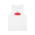 Snow Washed Tank Top with Red Femme Queen Graphic