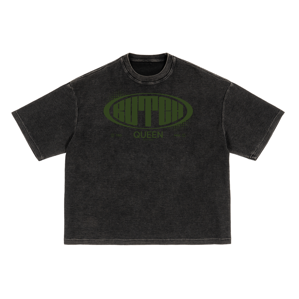 Textured Waffle Washed Boxy T-Shirt