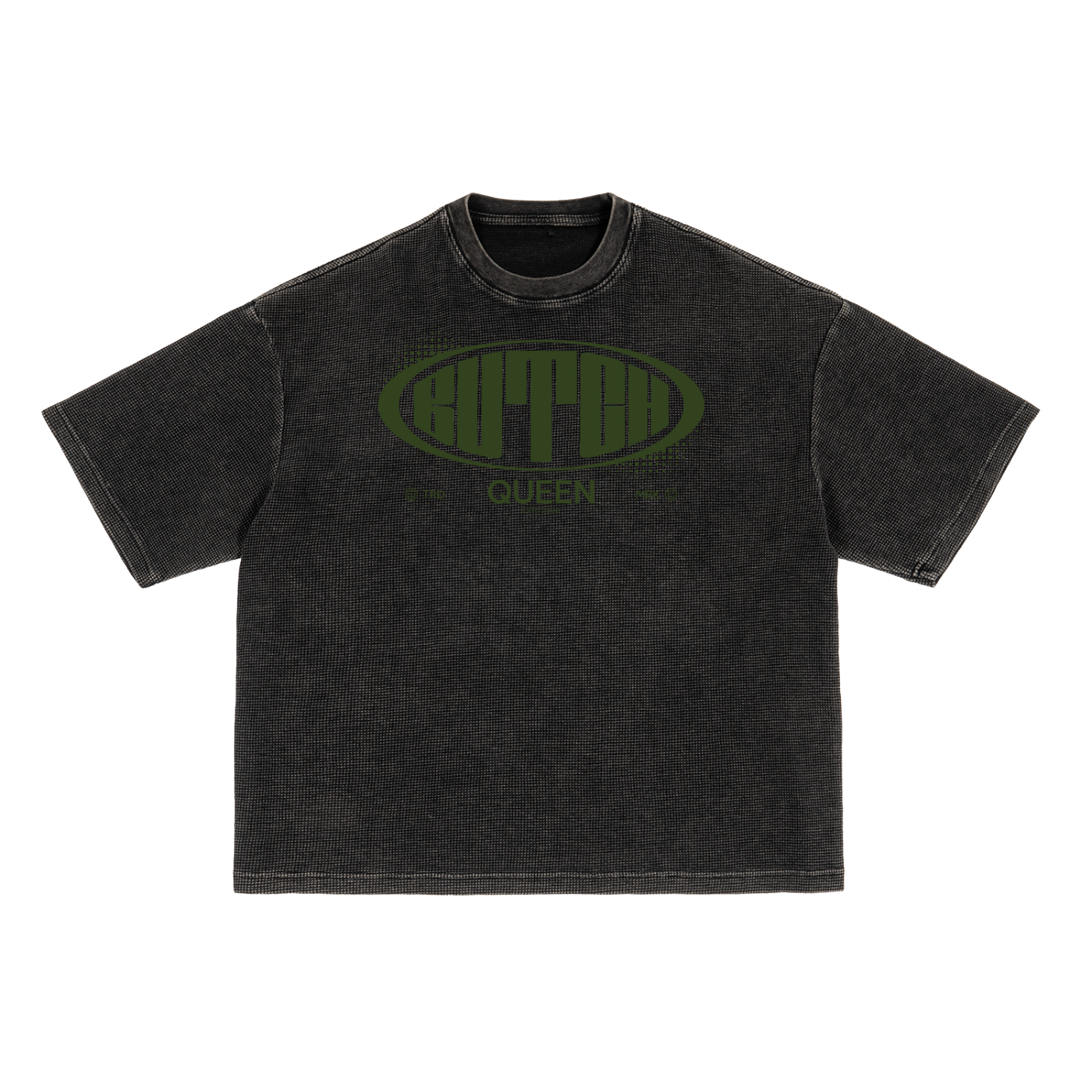 Textured Waffle Washed Boxy T-Shirt