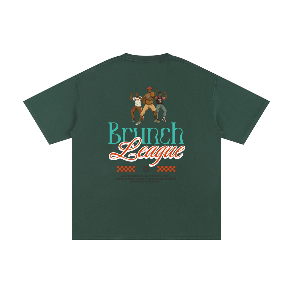 Unisex Pure Cotton T-Shirt with Brunch League Graphic