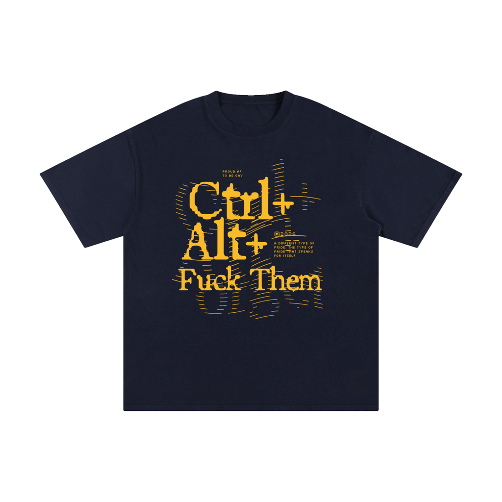 Unisex Pure Cotton T-Shirt with Ctrl Alt Graphic