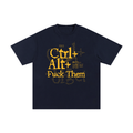 Unisex Pure Cotton T-Shirt with Ctrl Alt Graphic
